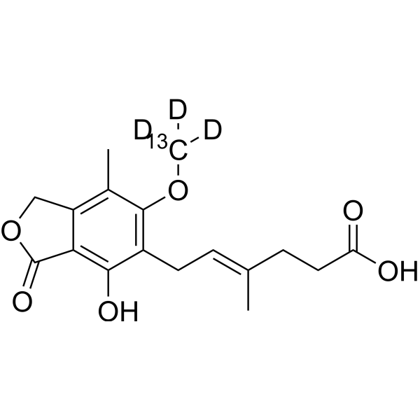 (E/Z)-Mycophenolic Acid-13C,d3 1261432-16-9